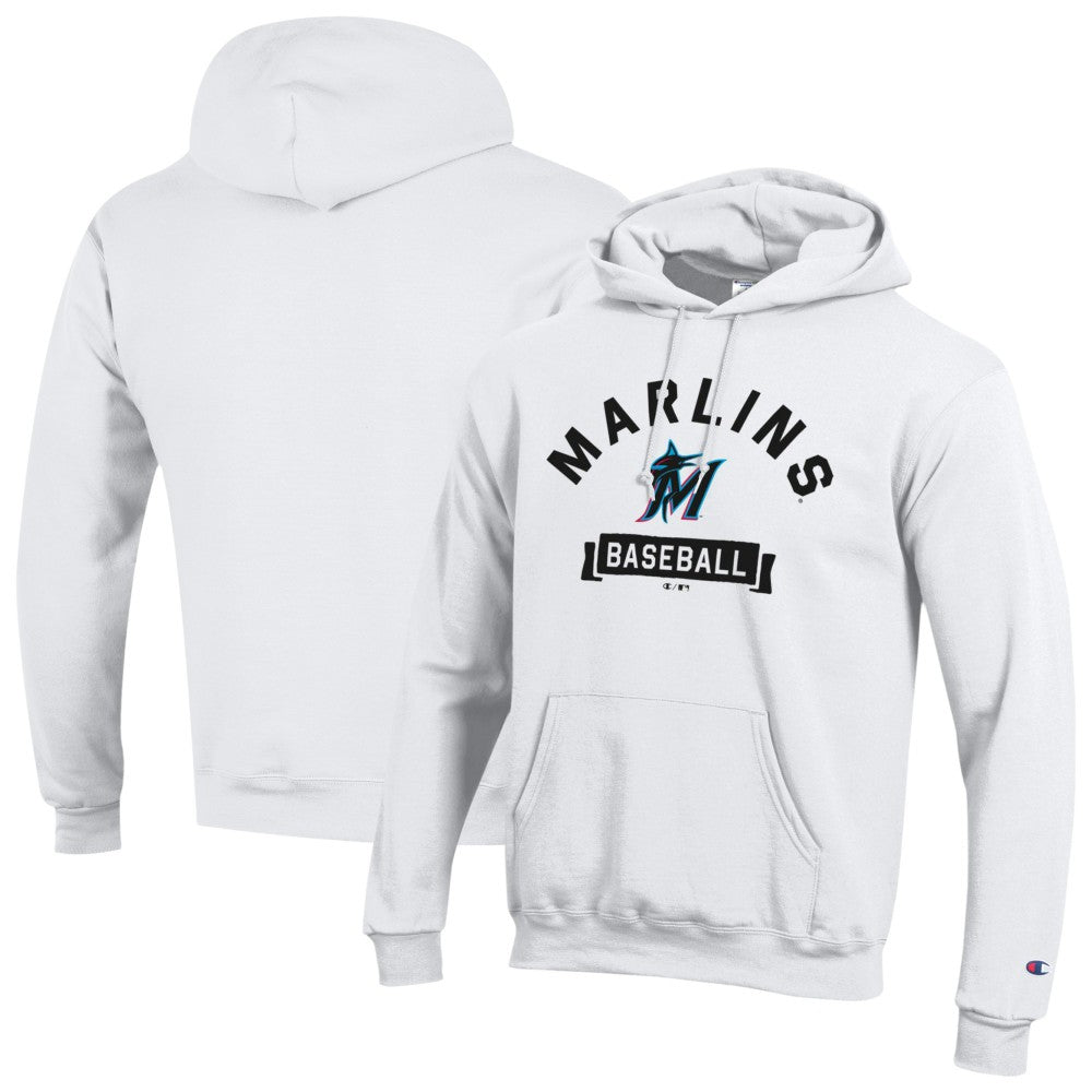 Miami Marlins Champion Eco Powerblend Hoodie White