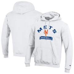 New York Mets Champion Eco Powerblend Hoodie White