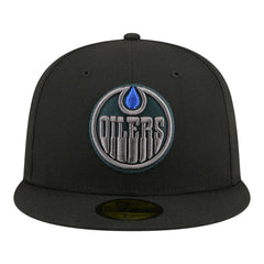 Edmonton Oilers New Era Color Pop 59FIFTY Fitted Hat Black