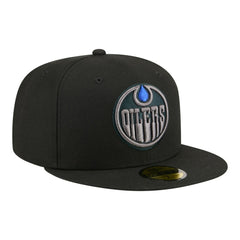 Edmonton Oilers New Era Color Pop 59FIFTY Fitted Hat Black