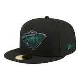 Minnesota Wild New Era Color Pop 59FIFTY Fitted Hat Black