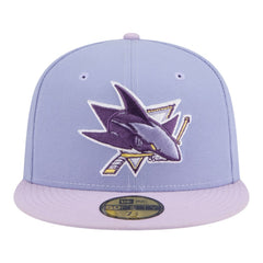 San Jose Sharks New Era Lavender Bloom 59FIFTY Fitted Hat Light Purple/Purple