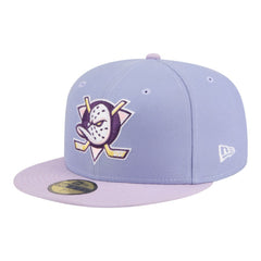 Anaheim Ducks New Era Lavender Bloom 59FIFTY Fitted Hat Light Purple/Purple