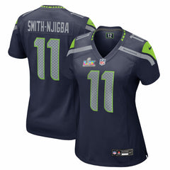 Jaxon Smith-Njigba Seattle Seahawks Women's Super Bowl LX Patch Game Jersey - College Navy