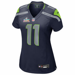 Jaxon Smith-Njigba Seattle Seahawks Women's Super Bowl LX Patch Game Jersey - College Navy