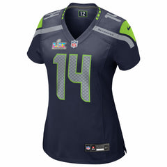 Sam Darnold Seattle Seahawks Women's Super Bowl LX Patch Game Jersey - College Navy
