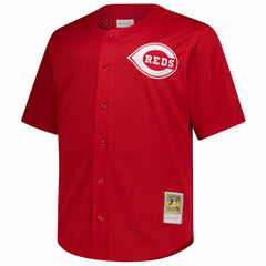 Deion Sanders Cincinnati Reds Big & Tall Cooperstown Mesh Batting Practice Jersey Red | Mitchell & Ness
