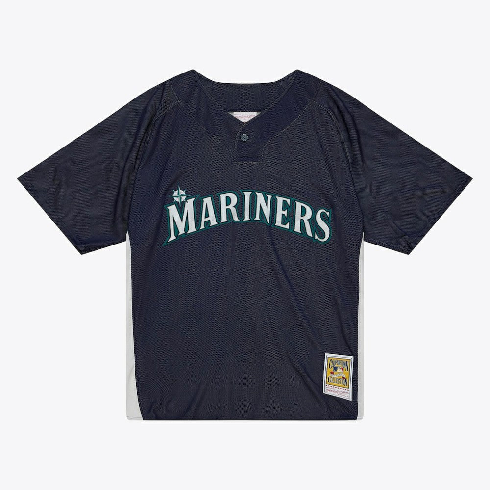 Ichiro Suzuki Seattle Mariners Big & Tall Cooperstown Mesh Batting Practice Jersey - Navy