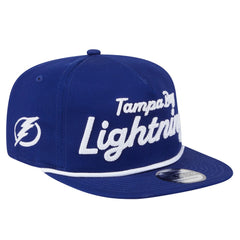 Tampa Bay Lightning New Era Team Text Golfer Adjustable Hat Blue