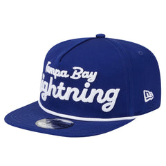Tampa Bay Lightning New Era Team Text Golfer Adjustable Hat Blue