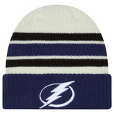Tampa Bay Lightning New Era Vintage Cuffed Knit Hat Cream/Blue