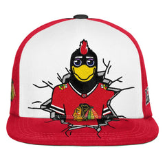 Chicago Blackhawks Mitchell & Ness Youth Mascot Snapback Hat Red