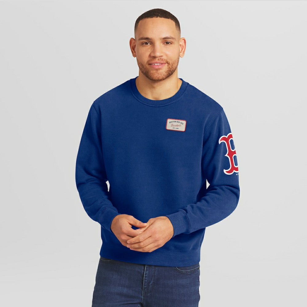 Boston Red Sox Darius Rucker Collection Washed Crew Neck Pullover Sweatshirt Navy