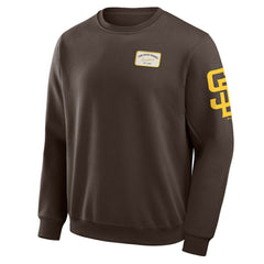 San Diego Padres Darius Rucker Collection Washed Crew Neck Pullover Sweatshirt Brown