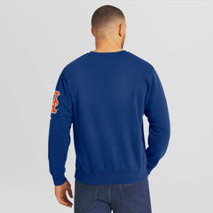 New York Mets Darius Rucker Collection Washed Crew Neck Pullover Sweatshirt Royal