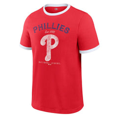 Philadelphia Phillies Darius Rucker Collection Washed Ringer T-Shirt Red