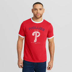 Philadelphia Phillies Darius Rucker Collection Washed Ringer T-Shirt Red