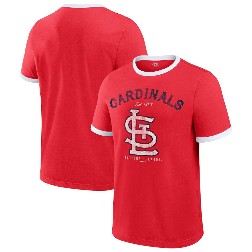 St. Louis Cardinals Darius Rucker Collection Washed Ringer T-Shirt Red
