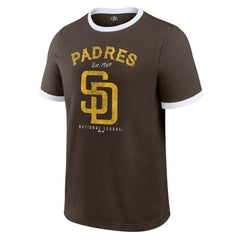 San Diego Padres Darius Rucker Collection Washed Ringer T-Shirt Brown