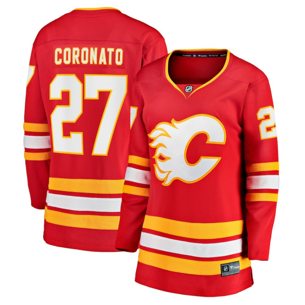 Matt Coronato Calgary Flames Fanatics Women's Home Breakaway Jersey Red