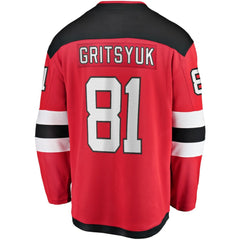 Arseny Gritsyuk New Jersey Devils Fanatics Home Breakaway Jersey Red