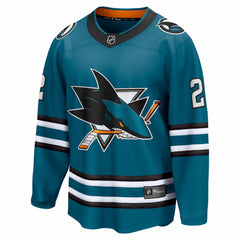 Will Smith San Jose Sharks Fanatics Home Breakaway Jersey Teal