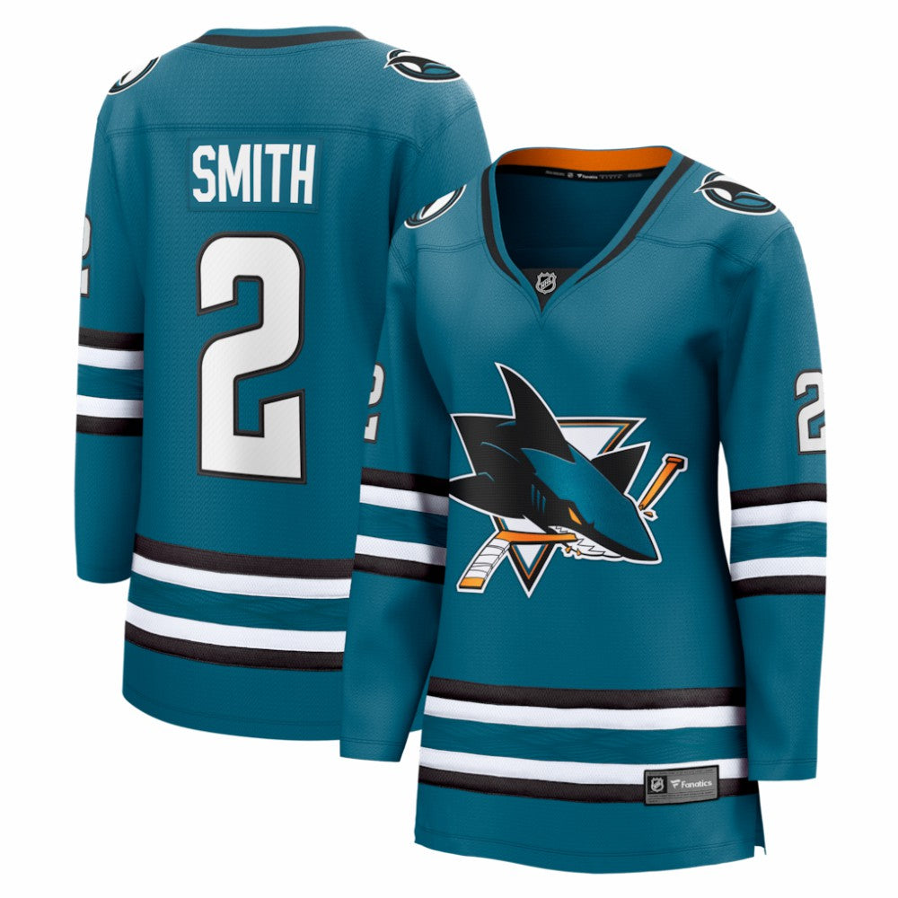 Will Smith San Jose Sharks Fanatics Women's Home Breakaway Jersey Teal