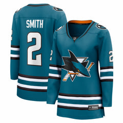 Will Smith San Jose Sharks Fanatics Women's Home Breakaway Jersey Teal
