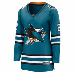 Will Smith San Jose Sharks Fanatics Women's Home Breakaway Jersey Teal