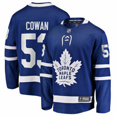 Easton Cowan Toronto Maple Leafs Fanatics Home Breakaway Jersey Blue
