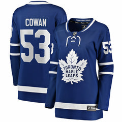 Easton Cowan Toronto Maple Leafs Indiana Women's Home Breakaway Jersey Blue