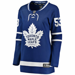 Easton Cowan Toronto Maple Leafs Indiana Women's Home Breakaway Jersey Blue