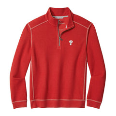 Philadelphia Phillies Tommy Bahama Montego Bay Half-Zip Sweatshirt Red
