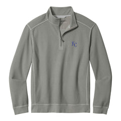 Kansas City Royals Tommy Bahama Montego Bay Half-Zip Sweatshirt Gray