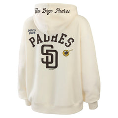 San Diego Padres WEAR by Erin Andrews Women's Full-Zip Hoodie Cream