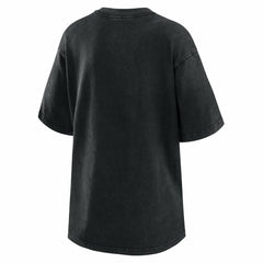 Cleveland Guardians WEAR by Erin Andrews Women's Oversized Boyfriend T-Shirt Black