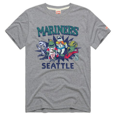 Seattle Mariners Homage Tri-Blend Hyperlocal T-Shirt Gray