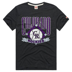 Colorado Rockies Homage Tri-Blend Hyperlocal T-Shirt Charcoal