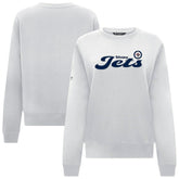 Winnipeg Jets Levelwear Women's Yvette Big Script Tri-Blend Sweatshirt White