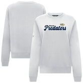 Nashville Predators Levelwear Women's Yvette Big Script Tri-Blend Sweatshirt White