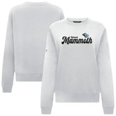 Utah Mammoth Levelwear Women's Yvette Big Script Tri-Blend Sweatshirt White