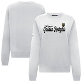 Vegas Golden Knights Levelwear Women's Yvette Big Script Tri-Blend Sweatshirt White