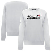 Carolina Hurricanes Levelwear Women's Yvette Big Script Tri-Blend Sweatshirt White