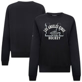 Los Angeles Kings Levelwear Women's Yvette Limelight Big Letter Sweatshirt Black