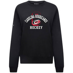 Carolina Hurricanes Levelwear Women's Yvette Limelight Big Letter Sweatshirt Black