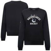 Vancouver Canucks Levelwear Women's Yvette Limelight Big Letter Sweatshirt Black