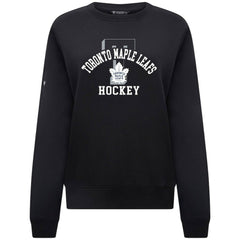 Toronto Maple Leafs Levelwear Women's Yvette Limelight Big Letter Sweatshirt Black