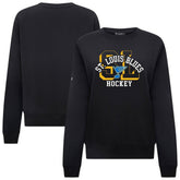 St. Louis Blues Levelwear Women's Yvette Limelight Big Letter Sweatshirt Black