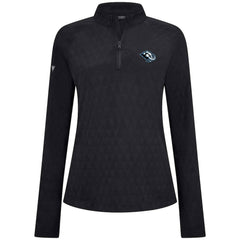Utah Mammoth Levelwear Women's Spike Raglan Quarter-Zip Top Black