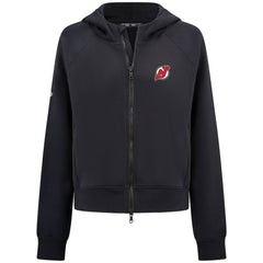 New Jersey Devils Levelwear Women's Judd Raglan Full-Zip Hoodie Black